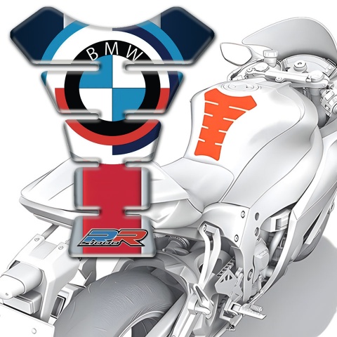 BMW RR Style Tank Guard Pads Unique Print 