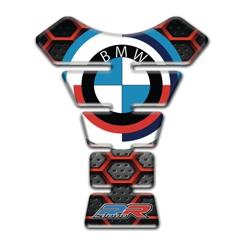 BMW RR Tank Fuse Silicone Sticker Red Figures Style 