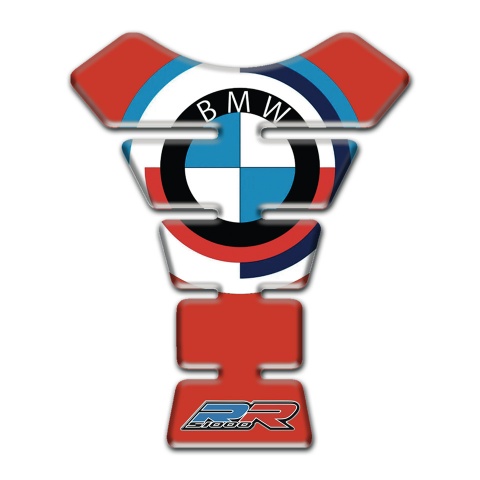 BMW Tank Pad Protector Round logo red Base Design 