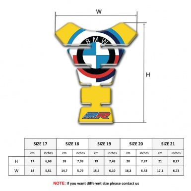 BMW Tank Fuse Round logo Style Yellow base 