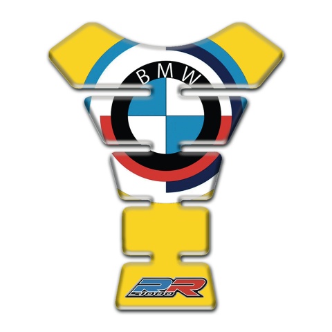 BMW Tank Fuse Round logo Style Yellow base 