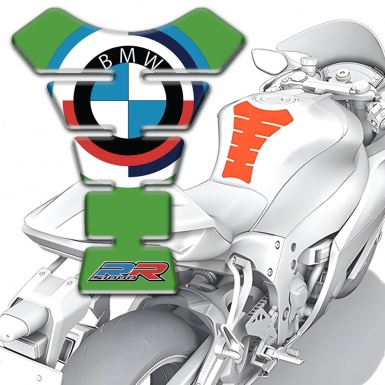 BMW Tank Protector New Logo style Green Base 
