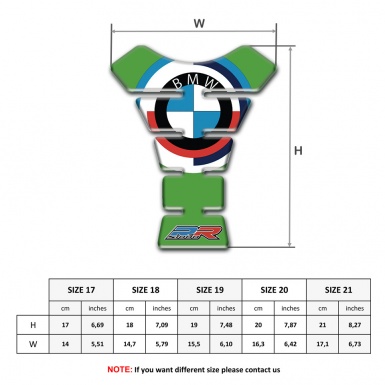BMW Tank Protector New Logo style Green Base 