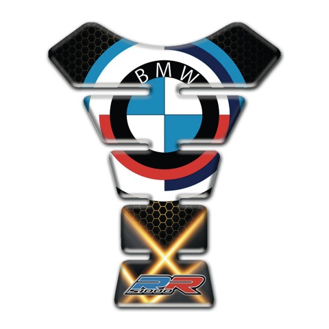 BMW Tank Protector High End Anti Slip Sticker Orange Lights Effect 