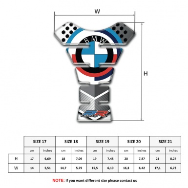 BMW Tank Fuse Anti Slip Sticker Round Logo Style Stylish Design 