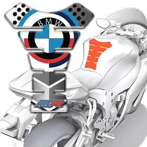 BMW Tank Fuse Anti Slip Sticker Round Logo Style Stylish Design 