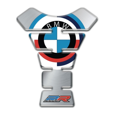 BMW Tank Pad Protector RR Style Silver Base 