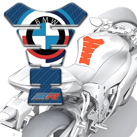 BMW Tank Fuse Rr Style Navy Bluer Carbon base 