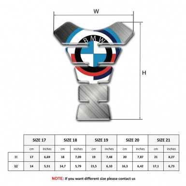 BMW Tank Protector RR Edition Polished Metal Style 