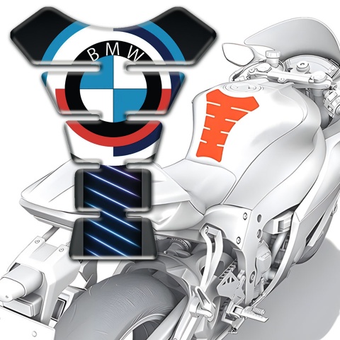 BMW Tank Fuse Round Logo Neon Stripes Base 