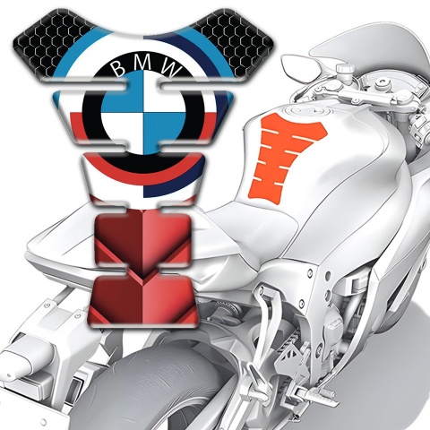 BMW Tank Protector New Logo Red Black Details Base 