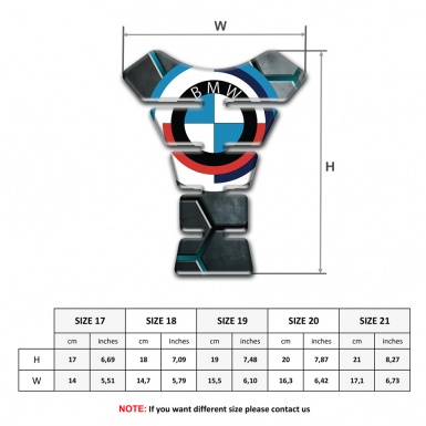 BMW Tank Guard Pads Grey Ornaments Design Base 