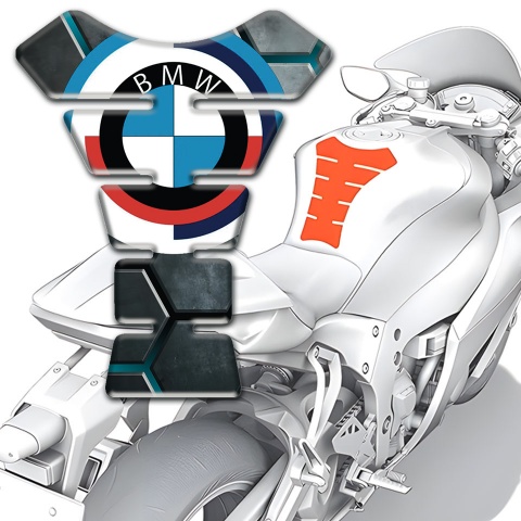 BMW Tank Guard Pads Grey Ornaments Design Base 