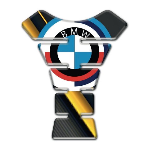 BMW Tank Pad Protector Diagonal Yellow Band Design 