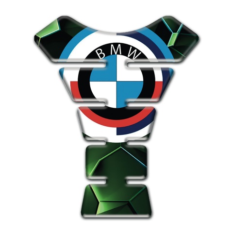 BMW Tank Pad Protector New Logo Green Black Background