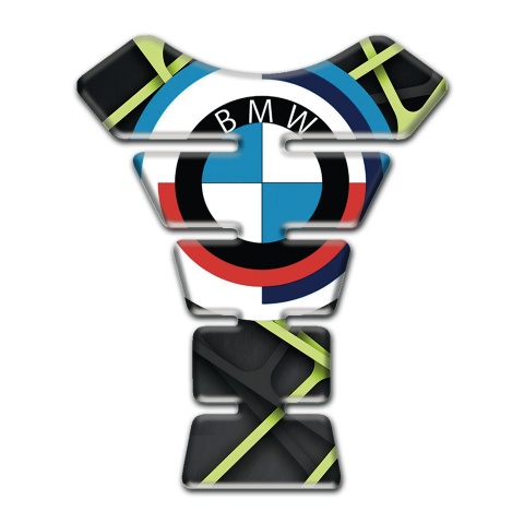 BMW Tank Protector Green Crossed Lines  Style 