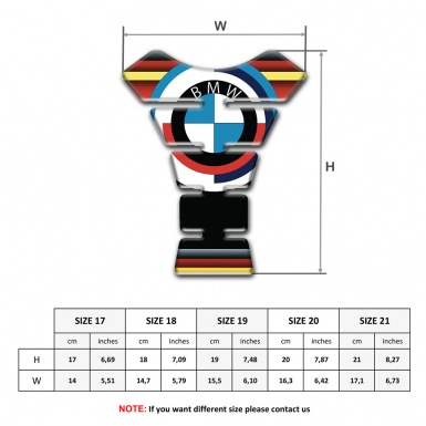 BMW Tank Fuse Round logo Style Multicolored Base 