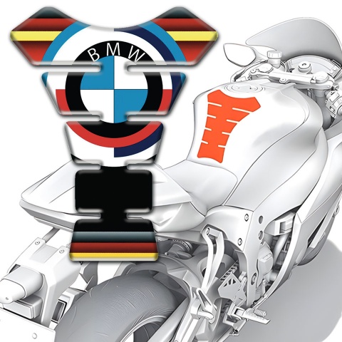 BMW Tank Fuse Round logo Style Multicolored Base 