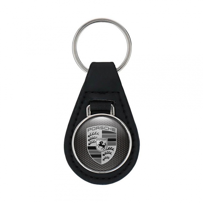Porsche Key Holder Fob Leather High-Quality