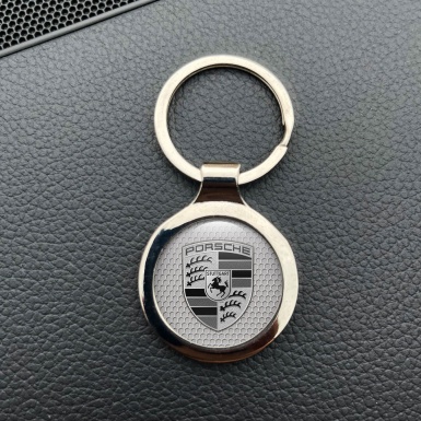 Porsche Key Ring Metal Chrome Premium Quality