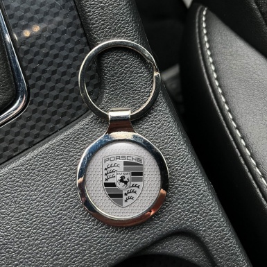Porsche Key Ring Metal Chrome Premium Quality