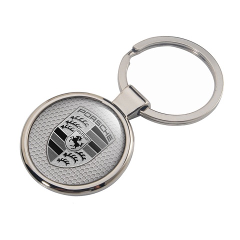 Porsche Key Ring Metal Chrome Premium Quality