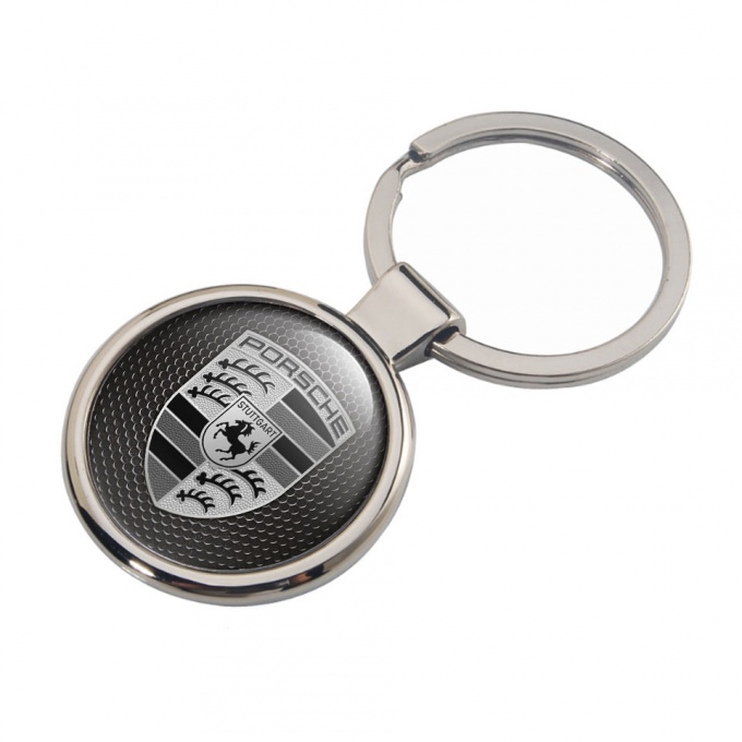 Porsche Logo Keychain Metal Stylish Design
