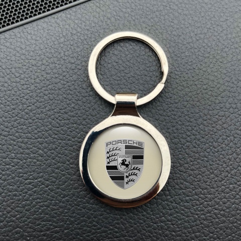 Porsche Key Ring 539 Color Base Monochrome Logo Edition