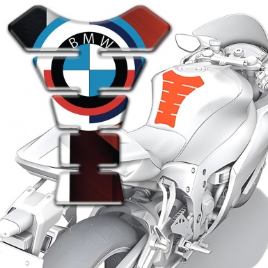 BMW Center Tank Guard Pads New Logo design 