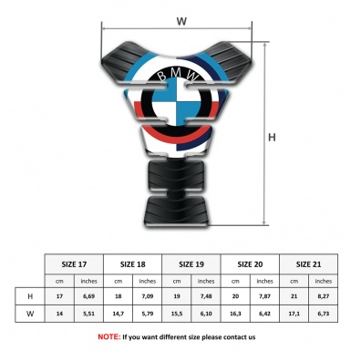 BMW Tank Fuse Anti Slip Sticker Dark Elements Base Style New Logo 