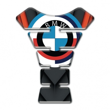 BMW Silicone Sticker Tank Guard Pads Round big Logo style 