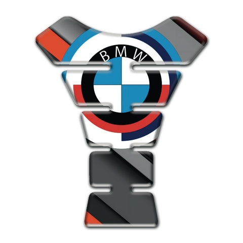 BMW Tank Pad Protector Diagonal Decoration and Big Logo 
