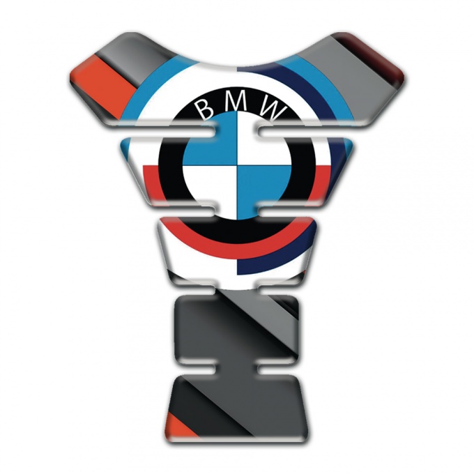 BMW Tank Pad Protector Diagonal Decoration and Big Logo 