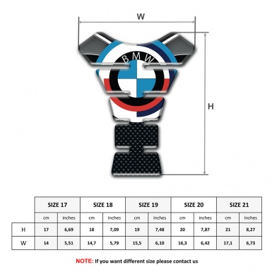 BMW Anti Slip Sticker Tank Protector Unique Logo Style 