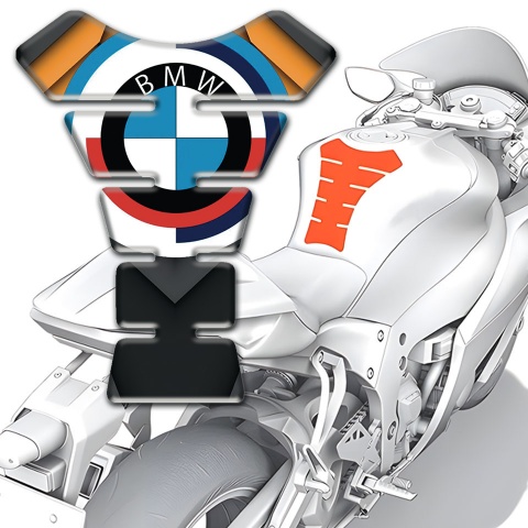 BMW Tank Protector Stylish Model with Orange Paints 