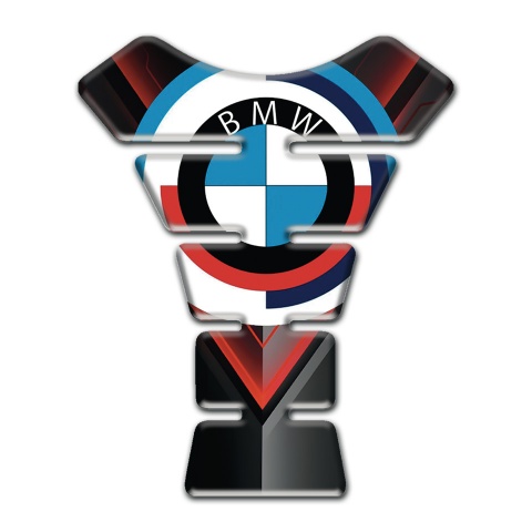 BMW Tank Pad Protector V Shape Red Element Print 