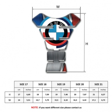 BMW Stylish Anti Slip Sticker Tank Protector 