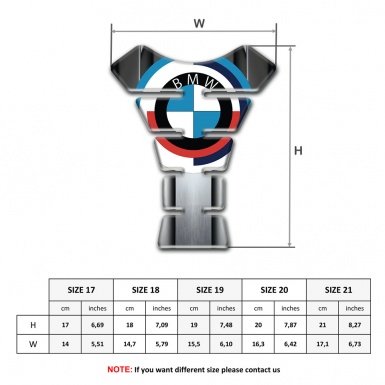 BMW Tank Pad Protector Metal Effect Decoration 