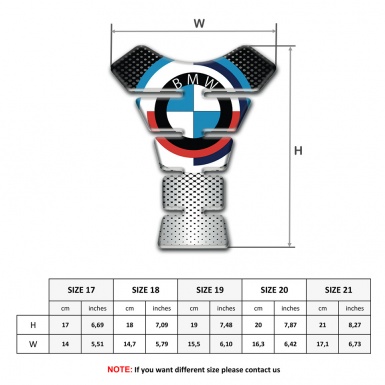 BMW Tank Pad Protector Premium Quality Silicone Sticker 