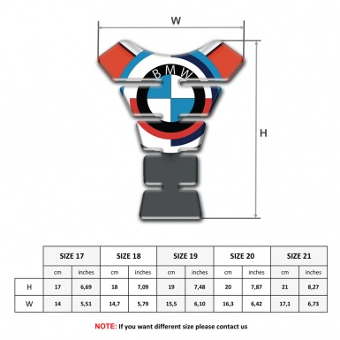 BMW Tank Protector Grey Red Background Decoration 