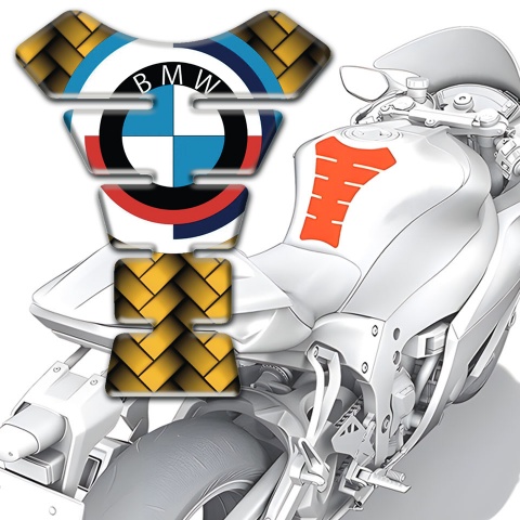 BMW Tank Guard Pads Yellow parts Design 