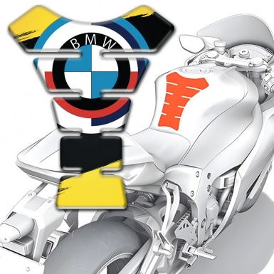 BMW Tank Pad Protector Yellow Black Paints Edition 