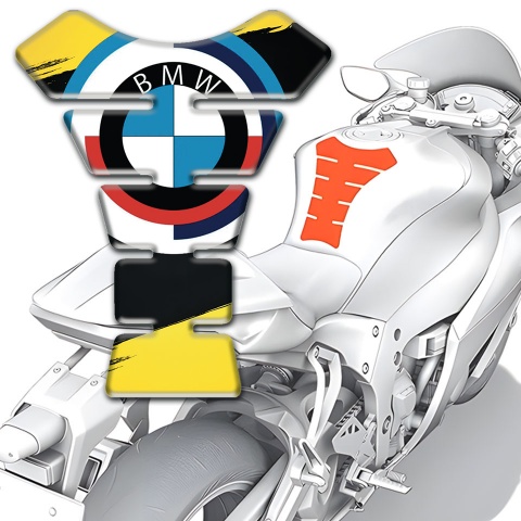 BMW Tank Pad Protector Yellow Black Paints Edition 