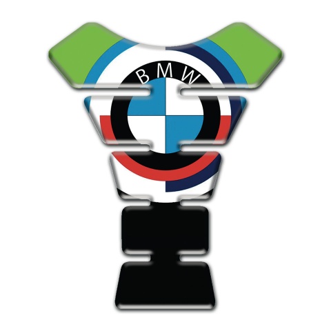 BMW Tank Pad Protector Green Black Background Big Logo Edition 