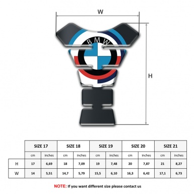 BMW Stylish Tank Fuse Dark Base Big Logo Style 