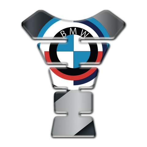 BMW  Tank Protector Motorcycle Silicone Sticker Round Logo Model 