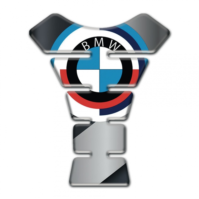 BMW  Tank Protector Motorcycle Silicone Sticker Round Logo Model 