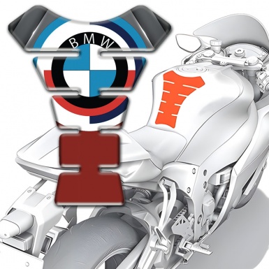 BMW Unique Tank Pad Protector Big Logo design 