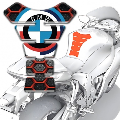 BMW Hexagonal Figures Tank Pad Protector Best Design 