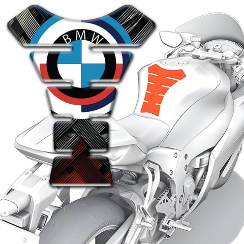 BMW Tank Pad Protector Center Anti Slip Sticker Stylish Logo Design 